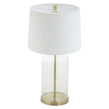 Nadia White Fabric Shade Table Lamp 6