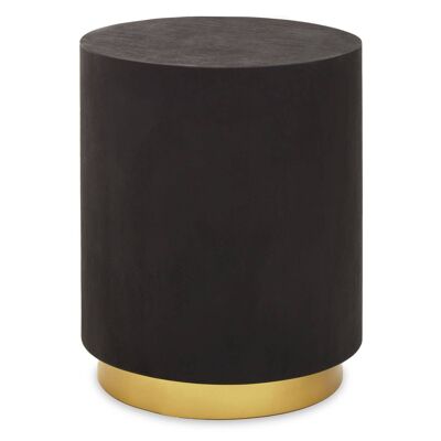 Naro Black and Gold Concrete Look Coffee Table