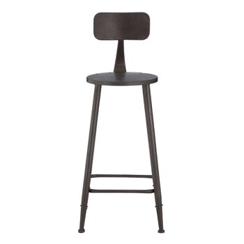 New Foundry Bar Chair with Curved Backrest 1