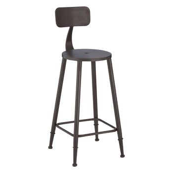 New Foundry Bar Chair with Curved Backrest 2