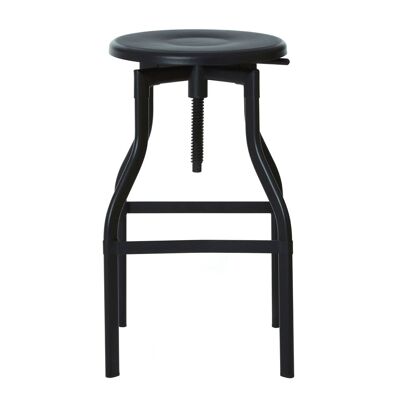 New Foundry Black Metal Bar Stool