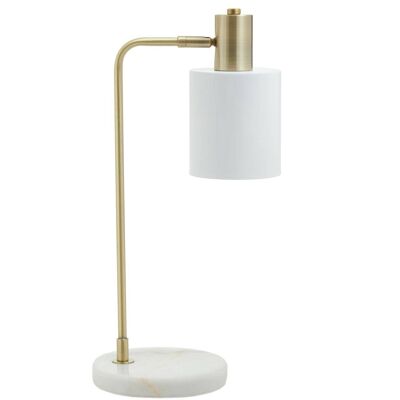 Newton White Shade Desk Lamp