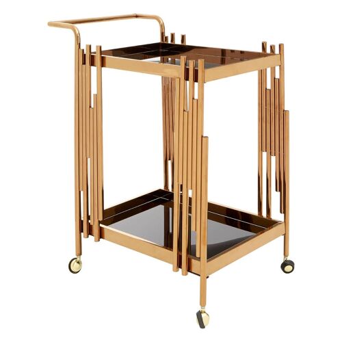 Novo 2 Tier Trolley with Rose Gold Frame