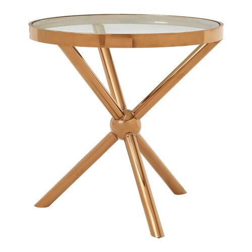 Novo Round / Rose Gold Side Table