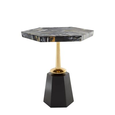 Odell Hexagonal Base Side Table