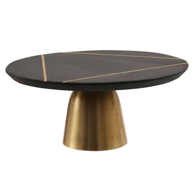 Omari Black Slate Cake Stand