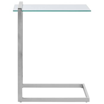 Oria Chrome Finish End Table 1