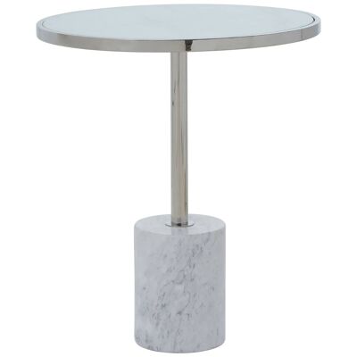 Oria Silver Frame End Table