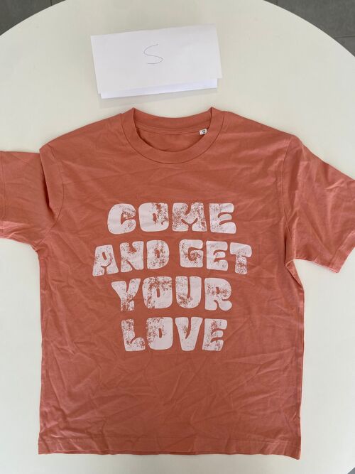 TEE SHIRT ORANGE COME AND GET YOUR LOVE S