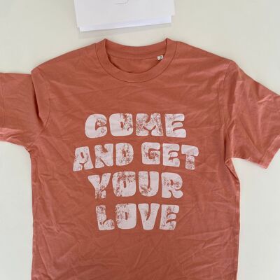T-SHIRT ORANGE COME AND GET YOUR LOVE S