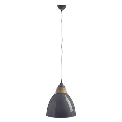 Oslo Large Grey Bell Shaped Pendant Light