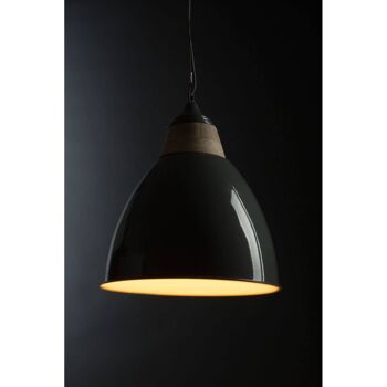 Oslo Large Grey Bell Shaped Pendant Light 5