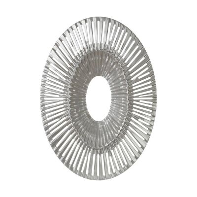 Oval Silver Wall Sculpture