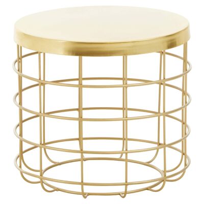 Pali Gold Iron Round Side Table