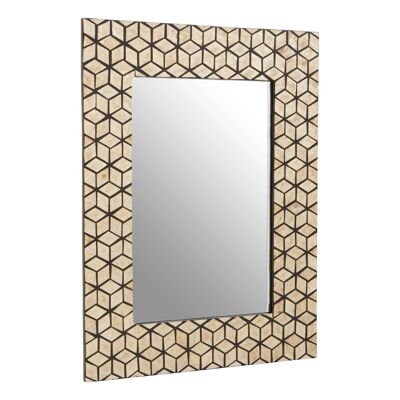 Palu Black and Gold CM Cube Wall Mirror