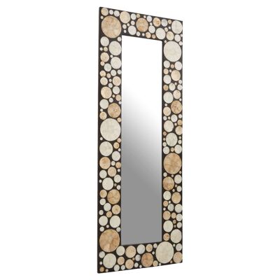 Palu Large Black White and Gold Wall Mirror