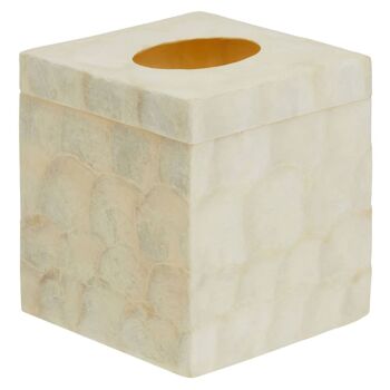 Palu White Square Tissue Box 2