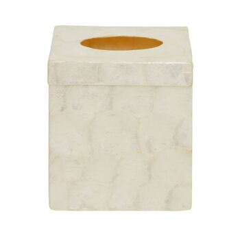 Palu White Square Tissue Box 5