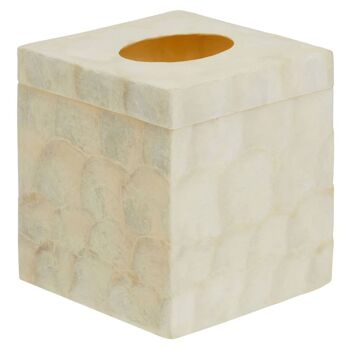 Palu White Square Tissue Box 6