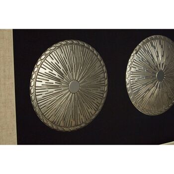 Parma Multi Silver Disc Wall Art 8