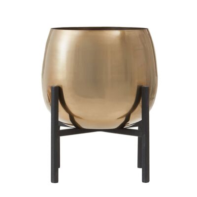 Pascal Small Gold Finish Planter