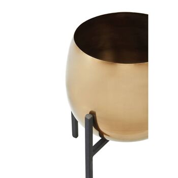 Pascal Small Gold Finish Planter 4