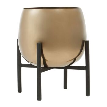 Pascal Small Gold Finish Planter 6