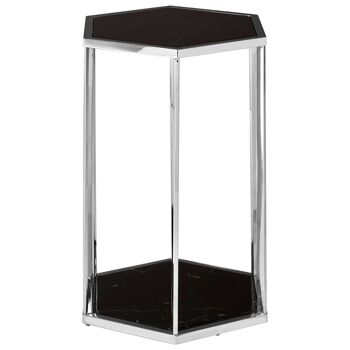 Piermount Black and Silver End Table 2