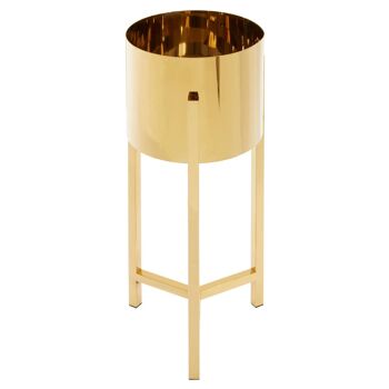 Piermount Large Gold Finish Planter 2