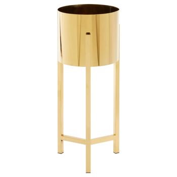 Piermount Large Gold Finish Planter 5