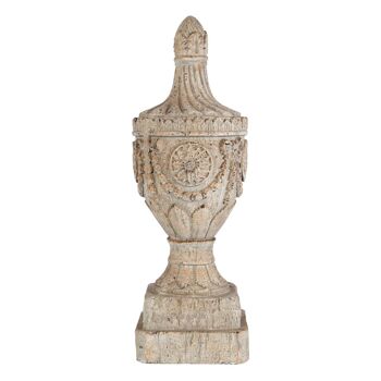 Plato Dark Stone Effect Urn - 25cm 1