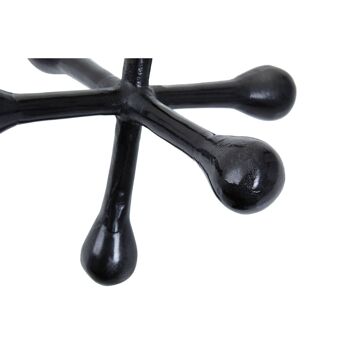 Prato Black Finish Abstract Sculpture 3