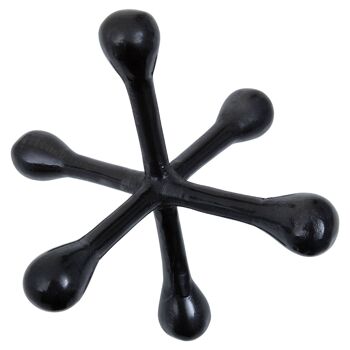 Prato Black Finish Abstract Sculpture 6