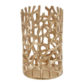 Prato Large Coral Effect Candle Holder 2