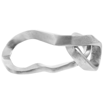 Prato Silver Finish Abstract Knot Sculpture