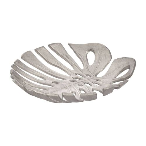 Prato Small Silver Finish Leaf Tray