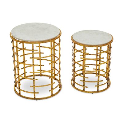 Rabia Set of 2 Tables with Jupiter Base