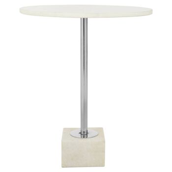 Rabia White Marble Side Table 1