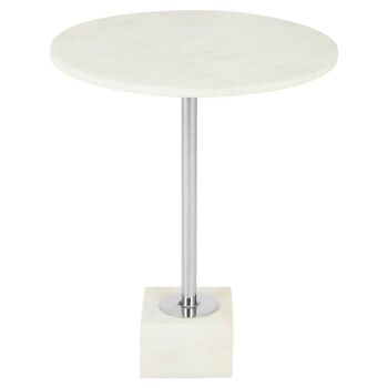 Rabia White Marble Side Table 2