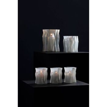 Rambia Large Irridescent Glass Candle Holder 3