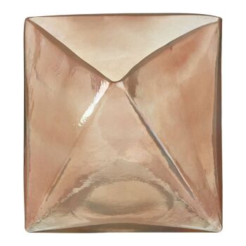 Rambia Large Pink Glass Candle Holder 7