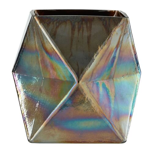 Rambia Small Oil Slick Glass Candle Holder