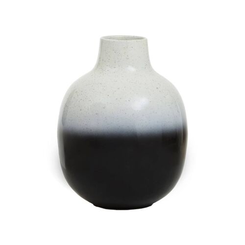 Ramus Small Black and White Ombre Vase