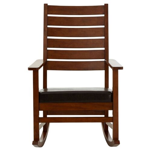 Relax Brown Leather Effect Rocking Chair