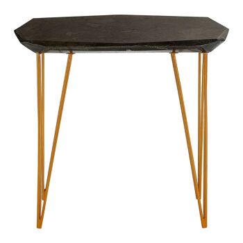 Relic Large / Black Marble Top Side Table 1