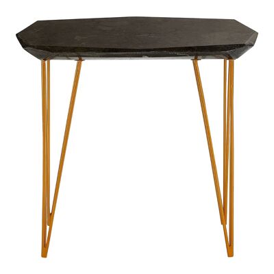 Relic Large / Black Marble Top Side Table