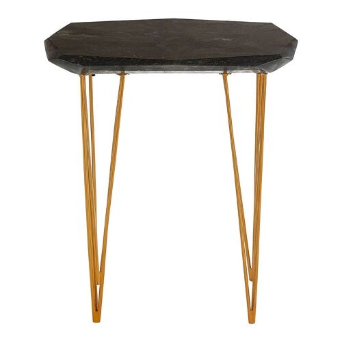 Relic Small / Black Marble Top Side Table