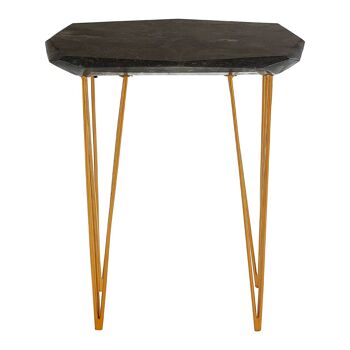 Relic Small / Black Marble Top Side Table 1