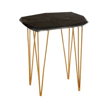 Relic Small / Black Marble Top Side Table 2