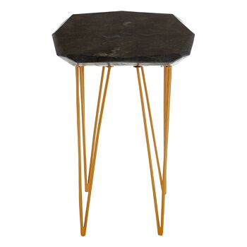 Relic Small / Black Marble Top Side Table 3